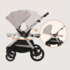 BN-LO-LAYLA_2IN1_BEIGE_SAND,Carucior 2 in 1, Lionelo, Layla, Pana la 22 kg, Cadru aluminiu, Cu landou intarit si salteluta din s