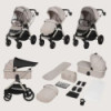 BN-LO-LAYLA_2IN1_BEIGE_SAND,Carucior 2 in 1, Lionelo, Layla, Pana la 22 kg, Cadru aluminiu, Cu landou intarit si salteluta din s