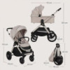 BN-LO-LAYLA_2IN1_BEIGE_SAND,Carucior 2 in 1, Lionelo, Layla, Pana la 22 kg, Cadru aluminiu, Cu landou intarit si salteluta din s