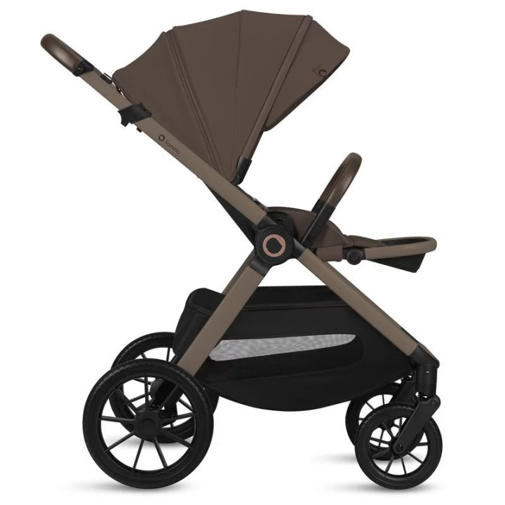 BN-LO-LAYLA_2IN1_BEIGE_TAUPE,Carucior 2 in 1, Lionelo, Layla, Pana la 22 kg, Cadru aluminiu, Cu landou intarit si salteluta din 