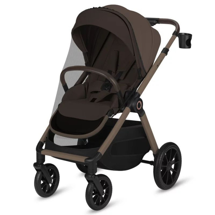 BN-LO-LAYLA_2IN1_BEIGE_TAUPE,Carucior 2 in 1, Lionelo, Layla, Pana la 22 kg, Cadru aluminiu, Cu landou intarit si salteluta din 