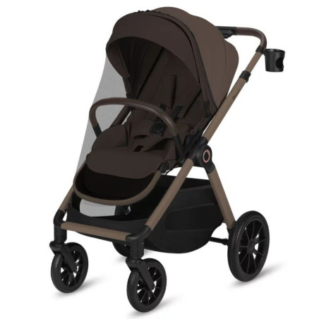BN-LO-LAYLA_2IN1_BEIGE_TAUPE,Carucior 2 in 1, Lionelo, Layla, Pana la 22 kg, Cadru aluminiu, Cu landou intarit si salteluta din 