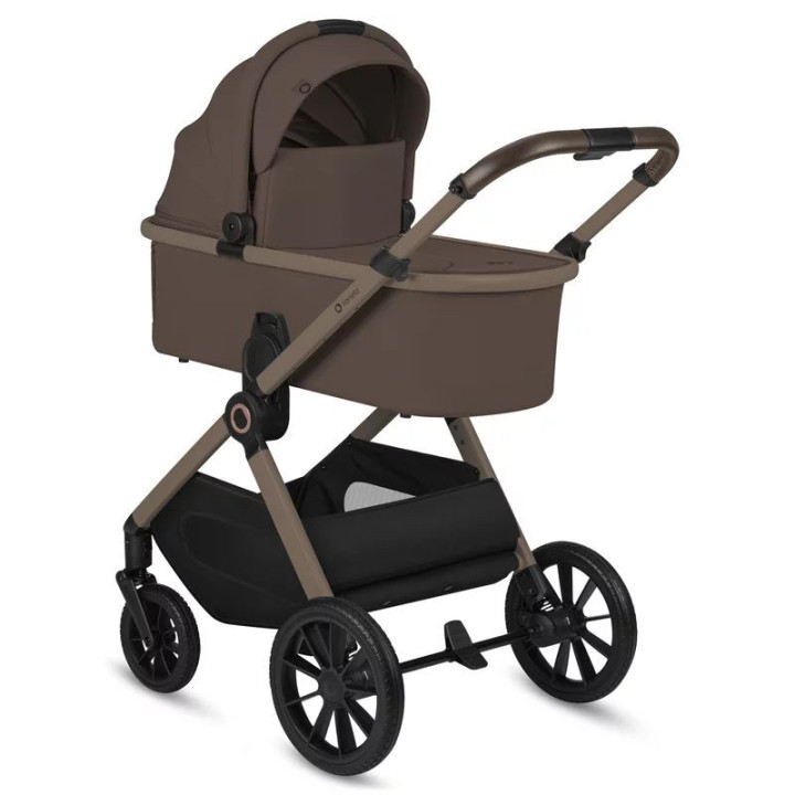 BN-LO-LAYLA_2IN1_BEIGE_TAUPE,Carucior 2 in 1, Lionelo, Layla, Pana la 22 kg, Cadru aluminiu, Cu landou intarit si salteluta din 