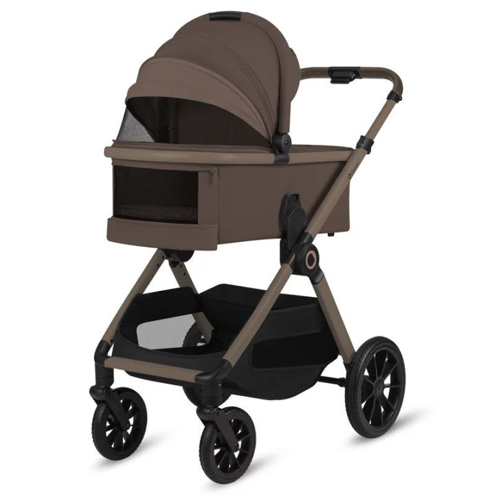 BN-LO-LAYLA_2IN1_BEIGE_TAUPE,Carucior 2 in 1, Lionelo, Layla, Pana la 22 kg, Cadru aluminiu, Cu landou intarit si salteluta din 