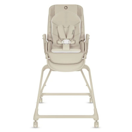 BN-LO-MADDIE_SET_BEIGE,Set multifunctional cu patut, sezlong si scaun de masa, Lionelo, Maddie, Functie 360, Pliere rapida, Roti