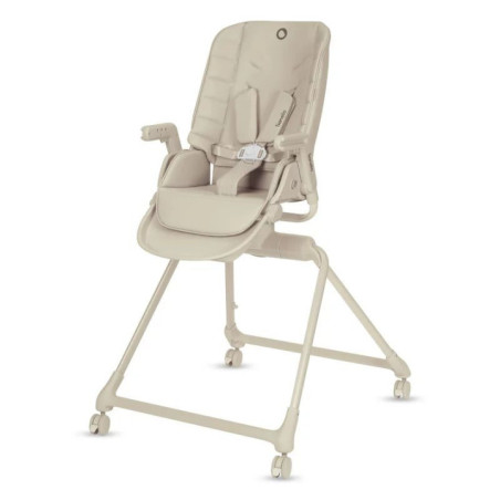 BN-LO-MADDIE_SET_BEIGE,Set multifunctional cu patut, sezlong si scaun de masa, Lionelo, Maddie, Functie 360, Pliere rapida, Roti
