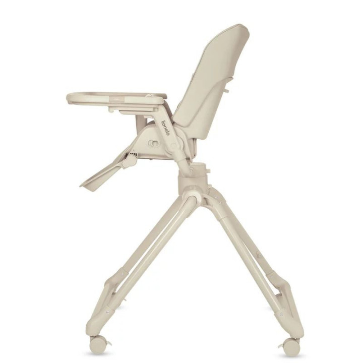 BN-LO-MADDIE_SET_BEIGE,Set multifunctional cu patut, sezlong si scaun de masa, Lionelo, Maddie, Functie 360, Pliere rapida, Roti