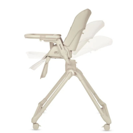 BN-LO-MADDIE_SET_BEIGE,Set multifunctional cu patut, sezlong si scaun de masa, Lionelo, Maddie, Functie 360, Pliere rapida, Roti