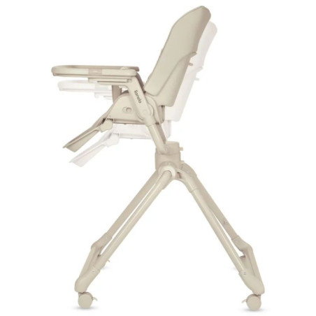 BN-LO-MADDIE_SET_BEIGE,Set multifunctional cu patut, sezlong si scaun de masa, Lionelo, Maddie, Functie 360, Pliere rapida, Roti