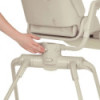 BN-LO-MADDIE_SET_BEIGE,Set multifunctional cu patut, sezlong si scaun de masa, Lionelo, Maddie, Functie 360, Pliere rapida, Roti