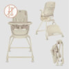 BN-LO-MADDIE_SET_BEIGE,Set multifunctional cu patut, sezlong si scaun de masa, Lionelo, Maddie, Functie 360, Pliere rapida, Roti