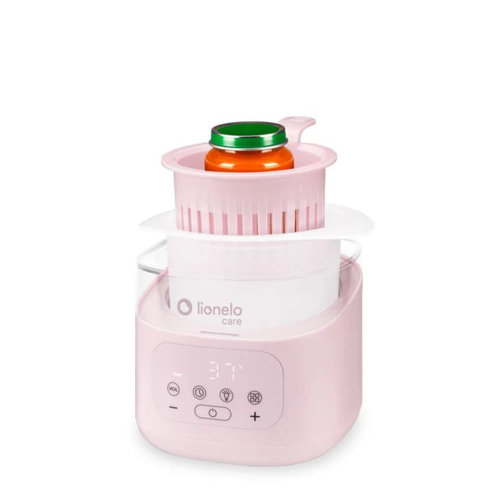 BN-LOC-THERMUP_4.0_PINK_MIST,Incalzitor biberoane si sterilizator, Lionelo, ThermUp 4.0, Recipient detasabil, 400 W, 6 moduri de