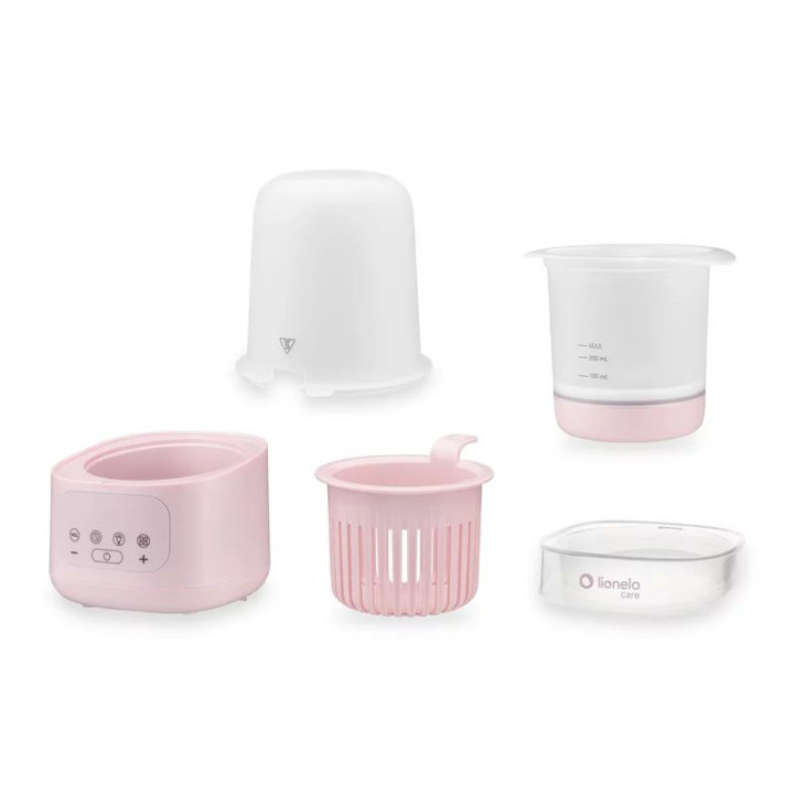 BN-LOC-THERMUP_4.0_PINK_MIST,Incalzitor biberoane si sterilizator, Lionelo, ThermUp 4.0, Recipient detasabil, 400 W, 6 moduri de