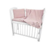 BN-6426972034487,Lenjerie patut cu 3 piese, Qmini, Aurora, Pentru co-sleeper, Din muselina dubla, Material certificat Oeko Tex S