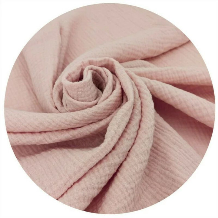 BN-6426972034487,Lenjerie patut cu 3 piese, Qmini, Aurora, Pentru co-sleeper, Din muselina dubla, Material certificat Oeko Tex S