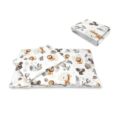 BN-6426972034500,Lenjerie patut cu 3 piese, Qmini, Aurora, Pentru co-sleeper, Din bumbac certificat Oeko Tex Standard 100, Time 