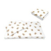 BN-6426972034517,Lenjerie patut cu 3 piese, Qmini, Aurora, Pentru co-sleeper, Din bumbac certificat Oeko Tex Standard 100, Teddy