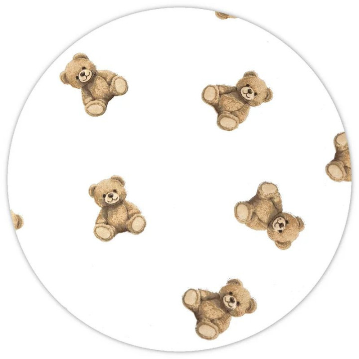 BN-6426972034517,Lenjerie patut cu 3 piese, Qmini, Aurora, Pentru co-sleeper, Din bumbac certificat Oeko Tex Standard 100, Teddy