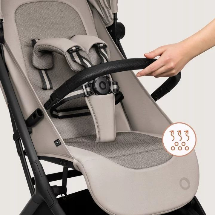 BN-LO-SIA_FLEX_BEIGE_SAND,Carucior 2 in 1, Lionelo, Sia Flex, 7.6 kg, Include landou pliabil pe cadru, Ultracompact, Pliere rapi