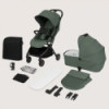 BN-LO-SIA_FLEX_GREEN_EMERALD,Carucior 2 in 1, Lionelo, Sia Flex, 7.6 kg, Include landou pliabil pe cadru, Ultracompact, Pliere r