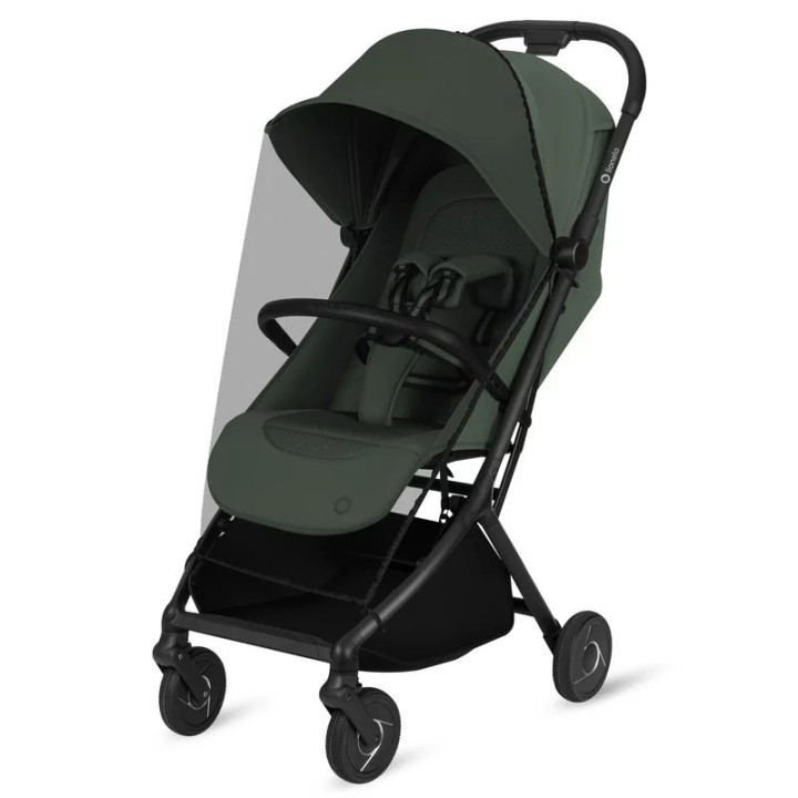 BN-LO-SIA_FLEX_GREEN_EMERALD,Carucior 2 in 1, Lionelo, Sia Flex, 7.6 kg, Include landou pliabil pe cadru, Ultracompact, Pliere r