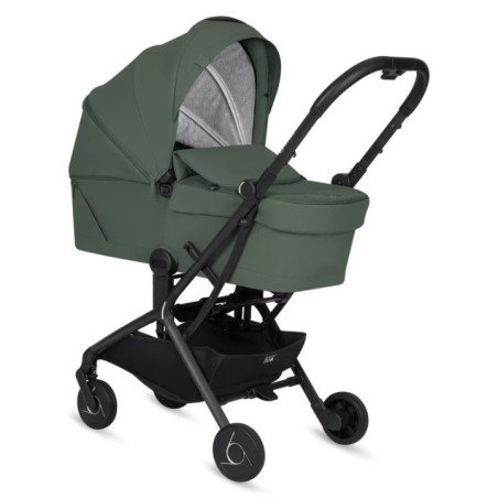 BN-LO-SIA_FLEX_GREEN_EMERALD,Carucior 2 in 1, Lionelo, Sia Flex, 7.6 kg, Include landou pliabil pe cadru, Ultracompact, Pliere r