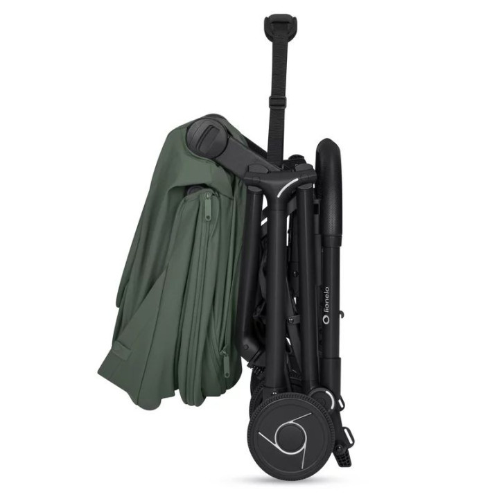 BN-LO-SIA_FLEX_GREEN_EMERALD,Carucior 2 in 1, Lionelo, Sia Flex, 7.6 kg, Include landou pliabil pe cadru, Ultracompact, Pliere r