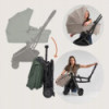 BN-LO-SIA_FLEX_GREEN_EMERALD,Carucior 2 in 1, Lionelo, Sia Flex, 7.6 kg, Include landou pliabil pe cadru, Ultracompact, Pliere r