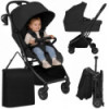 BN-LO-SIA_FLEX_BLACK_ONYX,Carucior 2 in 1, Lionelo, Sia Flex, 7.6 kg, Include landou pliabil pe cadru, Ultracompact, Pliere rapi