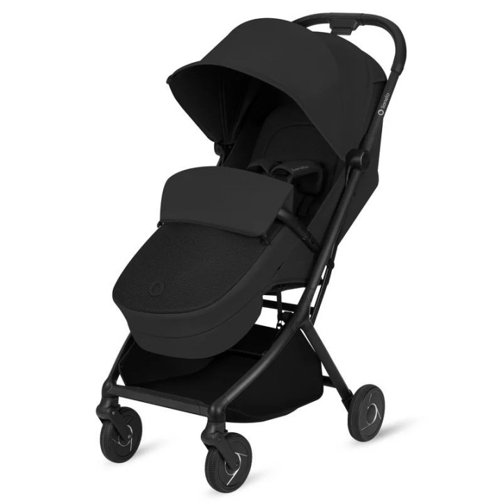 BN-LO-SIA_FLEX_BLACK_ONYX,Carucior 2 in 1, Lionelo, Sia Flex, 7.6 kg, Include landou pliabil pe cadru, Ultracompact, Pliere rapi