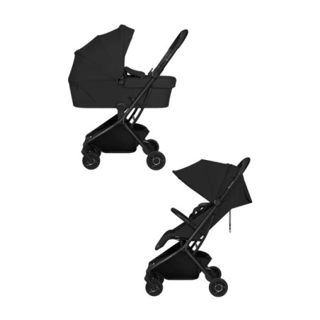 BN-LO-SIA_FLEX_BLACK_ONYX,Carucior 2 in 1, Lionelo, Sia Flex, 7.6 kg, Include landou pliabil pe cadru, Ultracompact, Pliere rapi