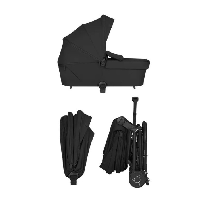 BN-LO-SIA_FLEX_BLACK_ONYX,Carucior 2 in 1, Lionelo, Sia Flex, 7.6 kg, Include landou pliabil pe cadru, Ultracompact, Pliere rapi