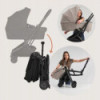 BN-LO-SIA_FLEX_BLACK_ONYX,Carucior 2 in 1, Lionelo, Sia Flex, 7.6 kg, Include landou pliabil pe cadru, Ultracompact, Pliere rapi