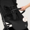 BN-LO-SIA_FLEX_BLACK_ONYX,Carucior 2 in 1, Lionelo, Sia Flex, 7.6 kg, Include landou pliabil pe cadru, Ultracompact, Pliere rapi