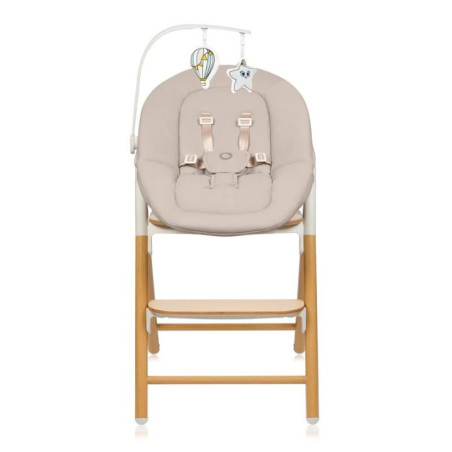 BN-LO-CELIA_SET,Scaunel multifunctional, Lionelo, Celia, 4 in 1, Functie de balansoar, Din lemn de fag, 6 luni- adult, Reglabil 