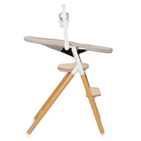 BN-LO-CELIA_SET,Scaunel multifunctional, Lionelo, Celia, 4 in 1, Functie de balansoar, Din lemn de fag, 6 luni- adult, Reglabil 