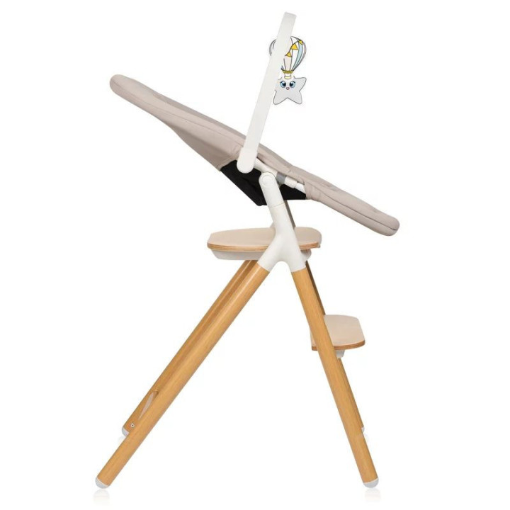 BN-LO-CELIA_SET,Scaunel multifunctional, Lionelo, Celia, 4 in 1, Functie de balansoar, Din lemn de fag, 6 luni- adult, Reglabil 