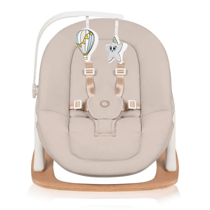 BN-LO-CELIA_SET,Scaunel multifunctional, Lionelo, Celia, 4 in 1, Functie de balansoar, Din lemn de fag, 6 luni- adult, Reglabil 