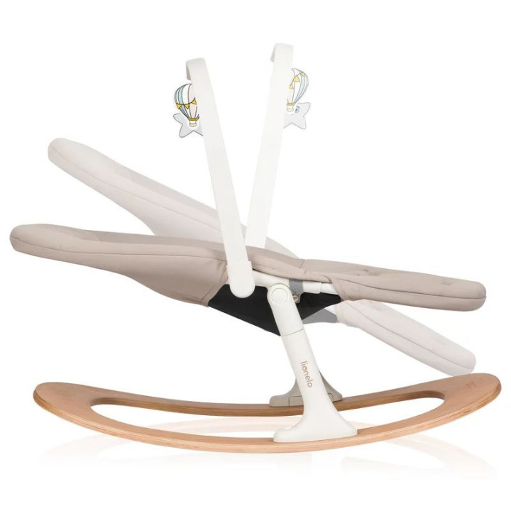 BN-LO-CELIA_SET,Scaunel multifunctional, Lionelo, Celia, 4 in 1, Functie de balansoar, Din lemn de fag, 6 luni- adult, Reglabil 