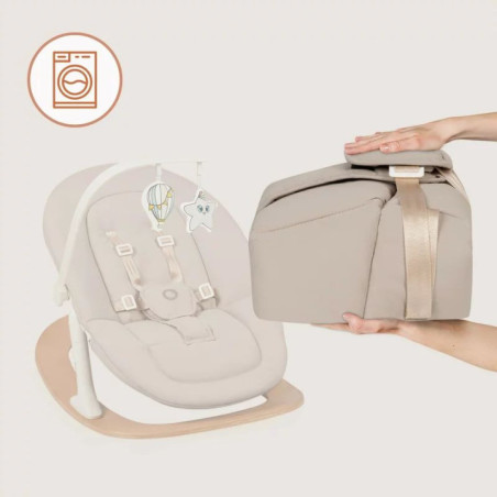 BN-LO-CELIA_SET,Scaunel multifunctional, Lionelo, Celia, 4 in 1, Functie de balansoar, Din lemn de fag, 6 luni- adult, Reglabil 