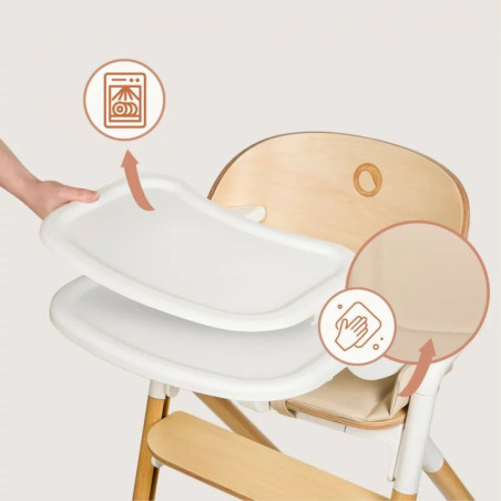 BN-LO-CELIA_SET,Scaunel multifunctional, Lionelo, Celia, 4 in 1, Functie de balansoar, Din lemn de fag, 6 luni- adult, Reglabil 