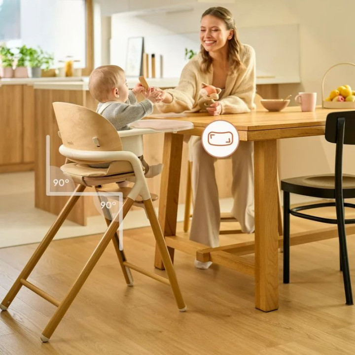 BN-LO-CELIA_SET,Scaunel multifunctional, Lionelo, Celia, 4 in 1, Functie de balansoar, Din lemn de fag, 6 luni- adult, Reglabil 