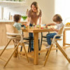BN-LO-CELIA_SET,Scaunel multifunctional, Lionelo, Celia, 4 in 1, Functie de balansoar, Din lemn de fag, 6 luni- adult, Reglabil