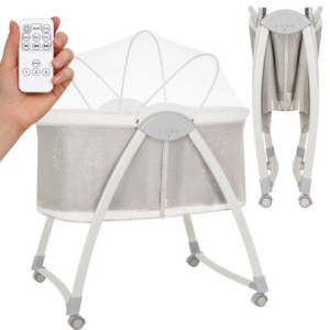 BN-LO-GAYA_BEIGE_SAND,Patut si balansoar portabil Lionelo, Gaya 2 in 1, cu functie de leganat si muzica, 3 viteze de leganat reg