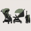 BN-LO-JULIE_ AIR_GREEN_SAGE,Carucior sport, Lionelo, Julie Air, Greutate redusa - 7.5 kg, Sustine 22 kg, 6 luni+, Capotina imper
