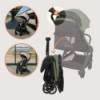 BN-LO-JULIE_ AIR_GREEN_SAGE,Carucior sport, Lionelo, Julie Air, Greutate redusa - 7.5 kg, Sustine 22 kg, 6 luni+, Capotina imper