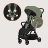 BN-LO-JULIE_ AIR_GREEN_SAGE,Carucior sport, Lionelo, Julie Air, Greutate redusa - 7.5 kg, Sustine 22 kg, 6 luni+, Capotina imper