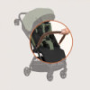 BN-LO-JULIE_ AIR_GREEN_SAGE,Carucior sport, Lionelo, Julie Air, Greutate redusa - 7.5 kg, Sustine 22 kg, 6 luni+, Capotina imper