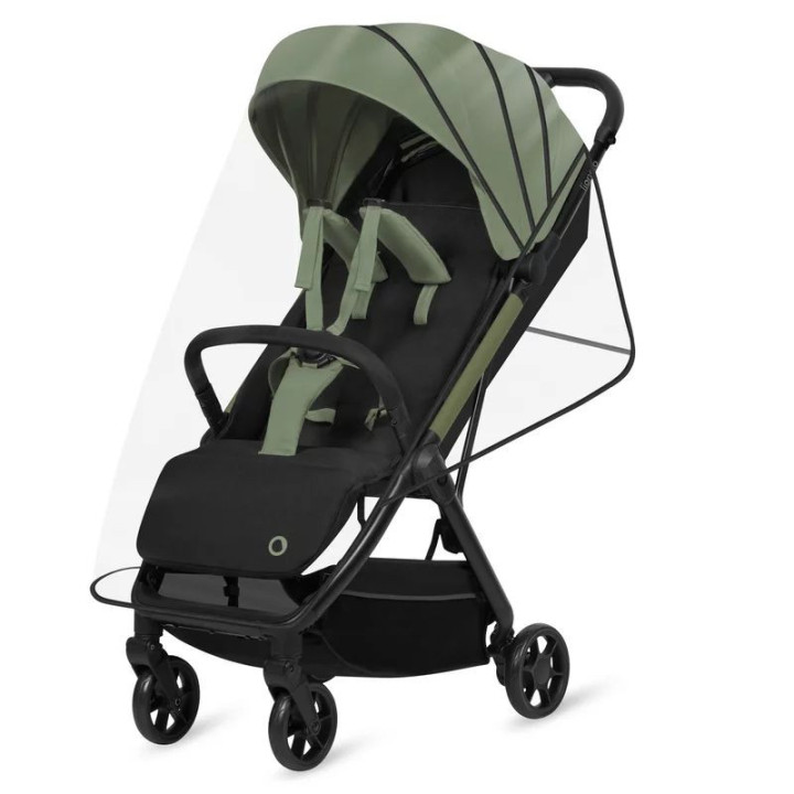 BN-LO-JULIE_ AIR_GREEN_SAGE,Carucior sport, Lionelo, Julie Air, Greutate redusa - 7.5 kg, Sustine 22 kg, 6 luni+, Capotina imper