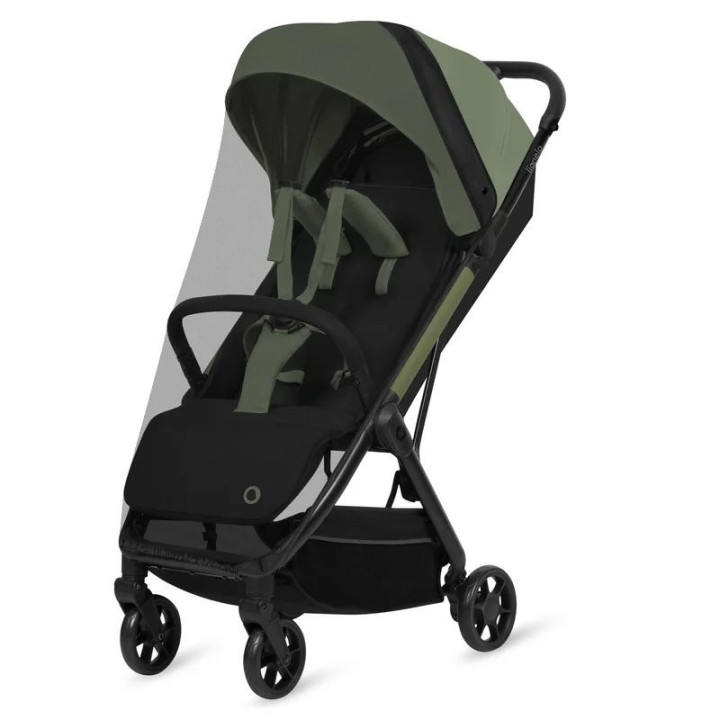 BN-LO-JULIE_ AIR_GREEN_SAGE,Carucior sport, Lionelo, Julie Air, Greutate redusa - 7.5 kg, Sustine 22 kg, 6 luni+, Capotina imper